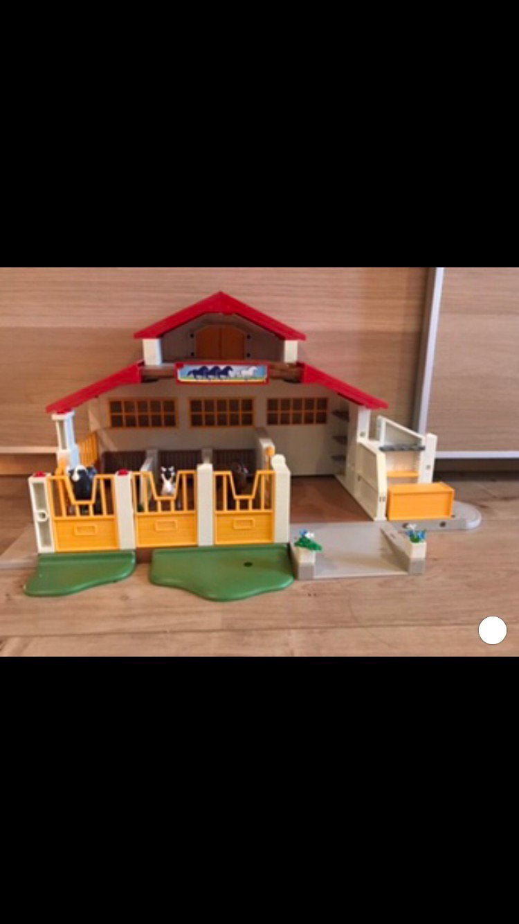 Playmobil manege, Ophalen, Gebruikt, Losse onderdelen