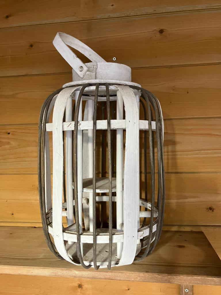 Houten lantaarn windlicht, Ophalen, Hout