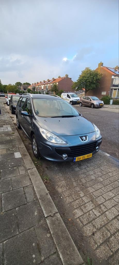 Peugeot 307 1.6 16V XR Break 2006 Grijs, Auto's, Stof, 4 cilinders, 715 kg, 7 stoelen