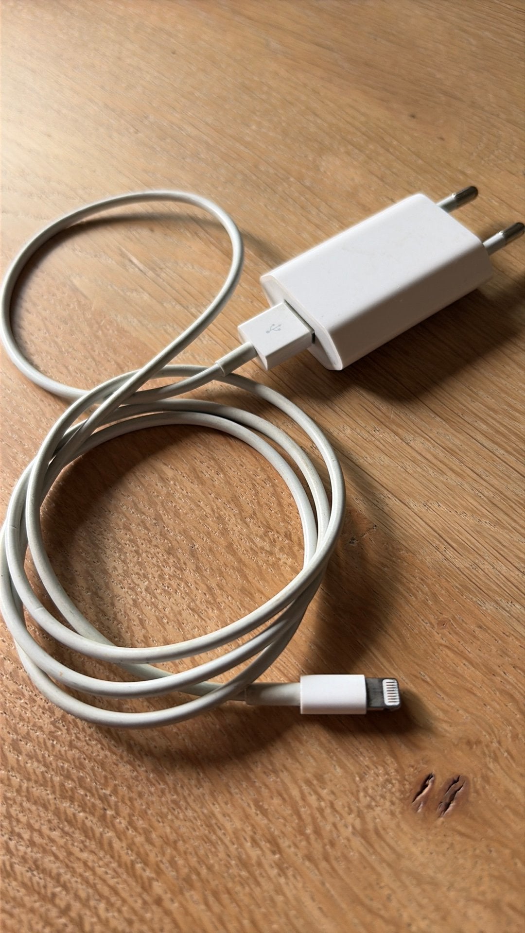 Oplader iPhone Apple, Telecommunicatie, Mobiele telefoons | Telefoon-opladers, Ophalen of Verzenden, Gebruikt, Apple, Apple