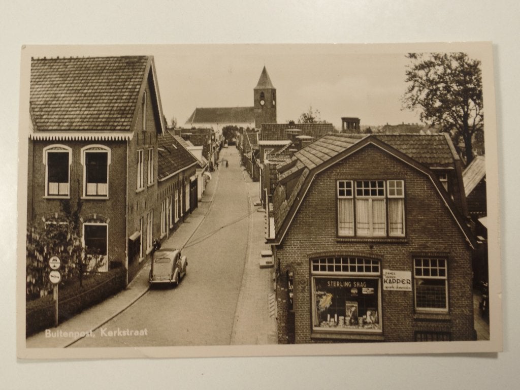 Buitenpost  Kerkstraat, Ophalen of Verzenden, 1940 tot 1960, Gelopen, Friesland