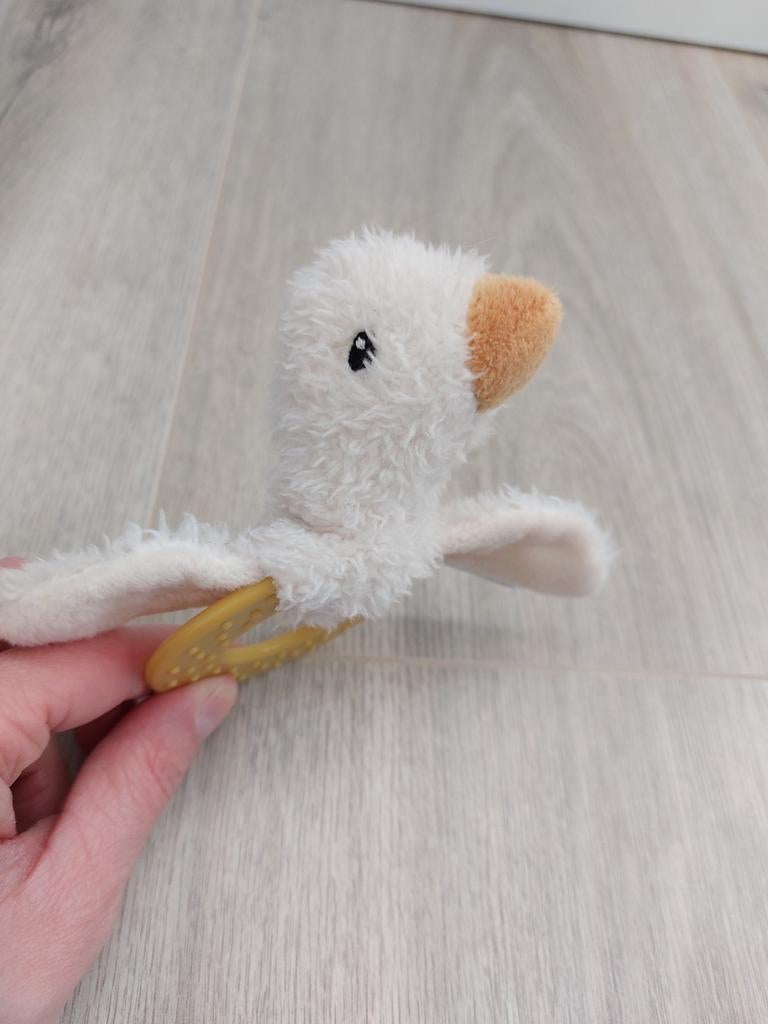 Knuffel rammelaar little dutch gans goose oie L1004, Kinderen en Baby's, Speelgoed | Knuffels en Pluche, Ophalen of Verzenden
