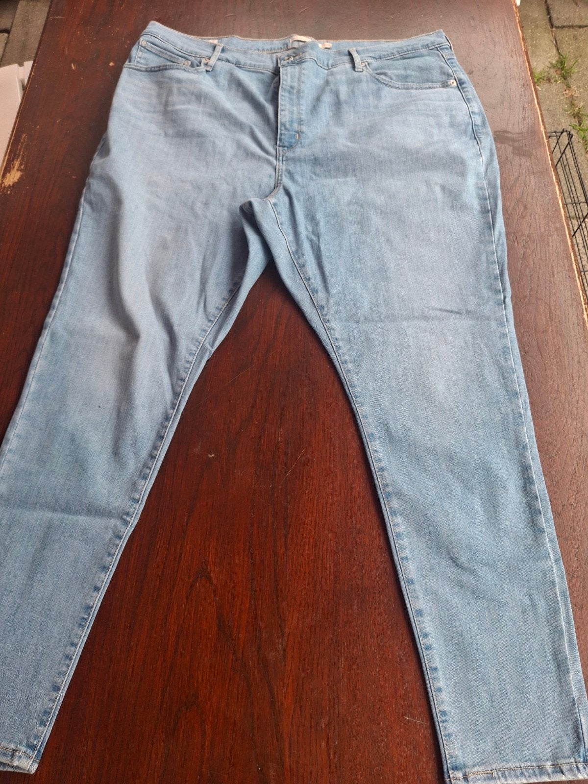 Levi's Mile High Super Skinny Jeans - Lichtblauw W56, Ophalen of Verzenden