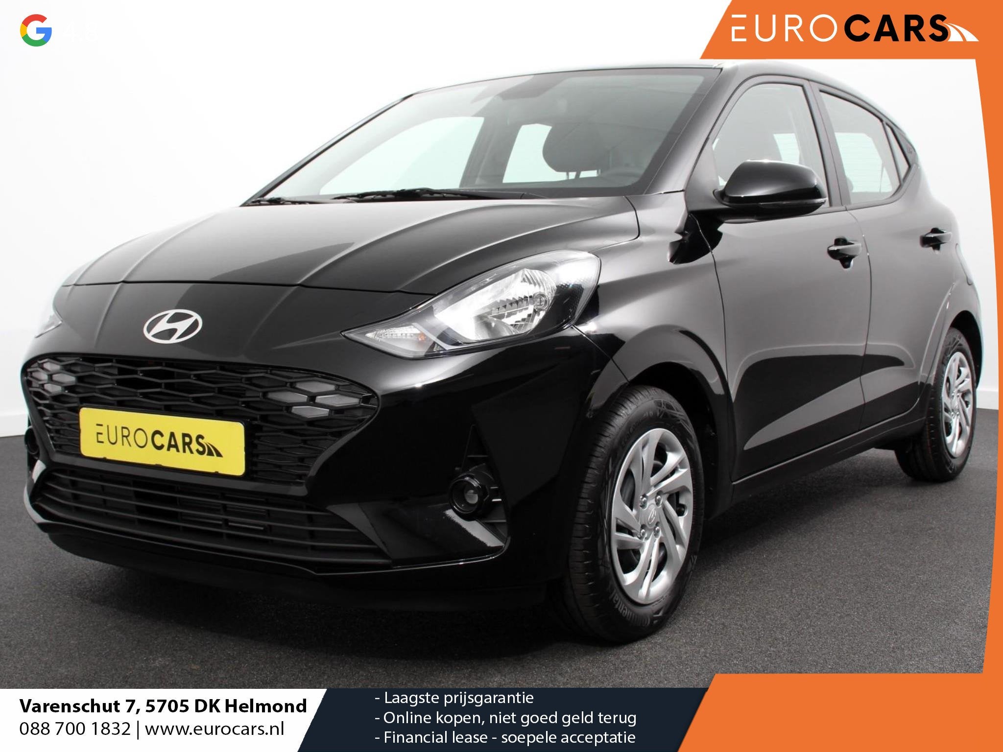 Hyundai i10 1.0 Automaat Comfort 5-zits Navigatie Apple Carp, Auto's, Stof, Gebruikt, 899 kg, Zwart