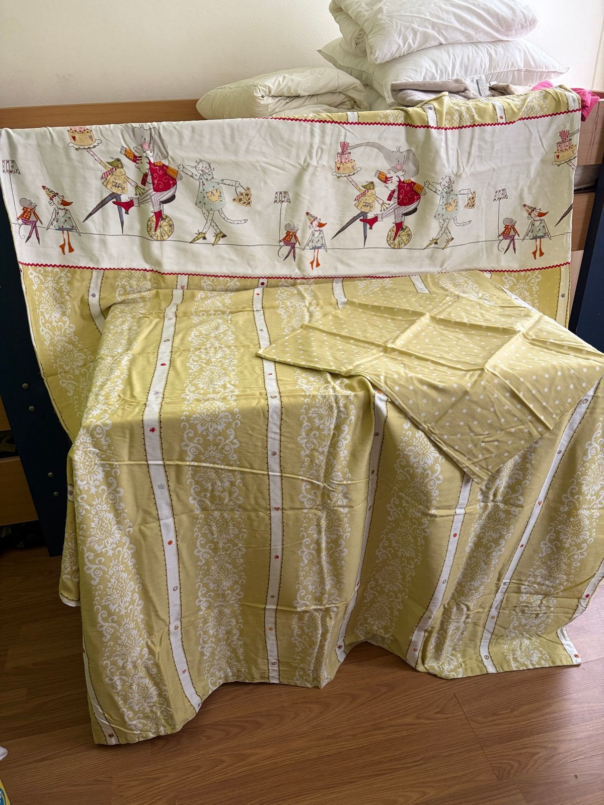 Leuk dekbedovertrek met dieren voor kinderbed, Ophalen, Gebruikt, Overige merken, Jongetje of Meisje