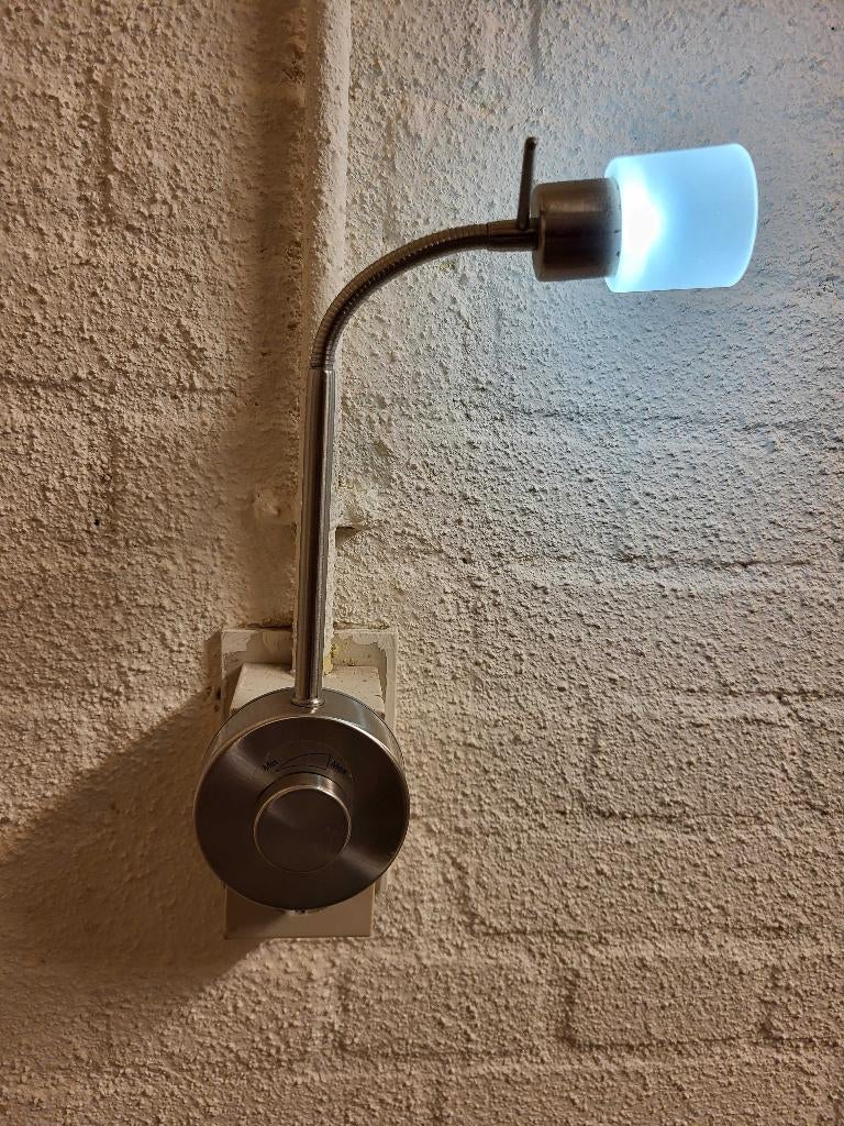 stekkerlamp Stekkerspot Wandlampje Dimbaar Plugin Light, Huis en Inrichting, Ophalen of Verzenden, Zo goed als nieuw, Glas, Modern