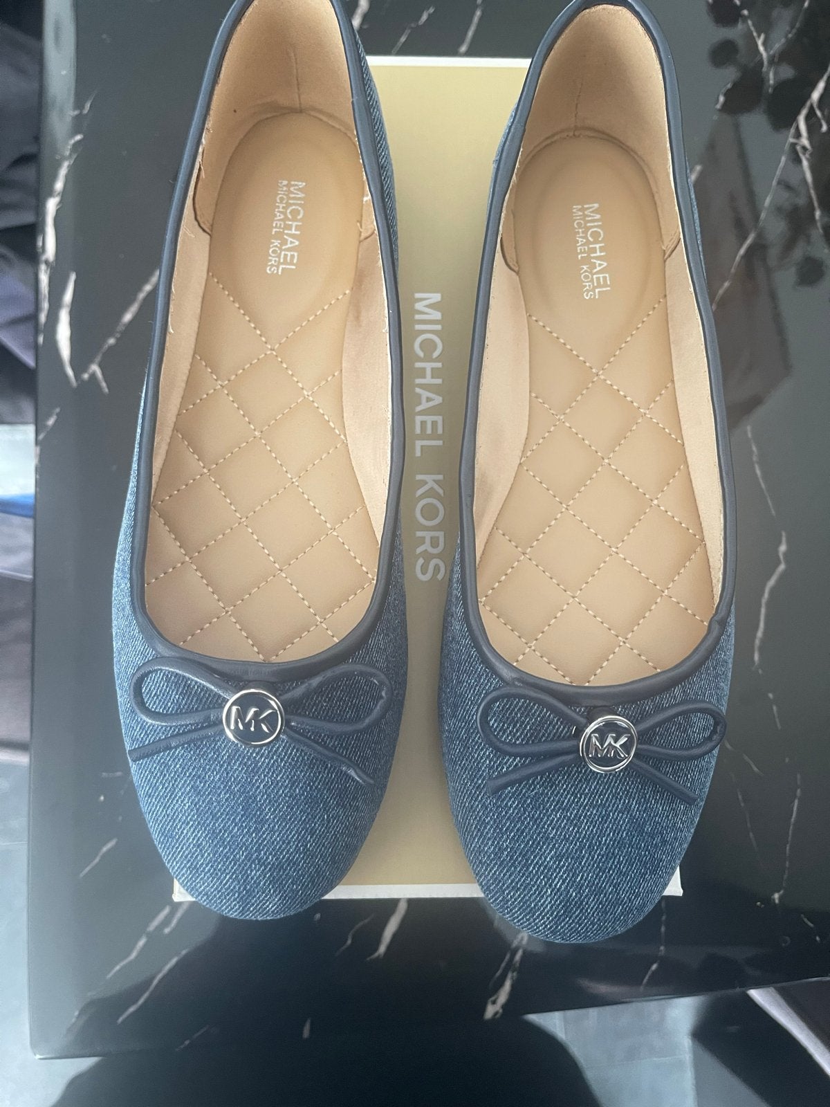 Michael Kors Savannah Ballet Washed Denim Ballerina's, Kleding | Dames, Schoenen, Ophalen, Nieuw, Blauw, Ballerina's