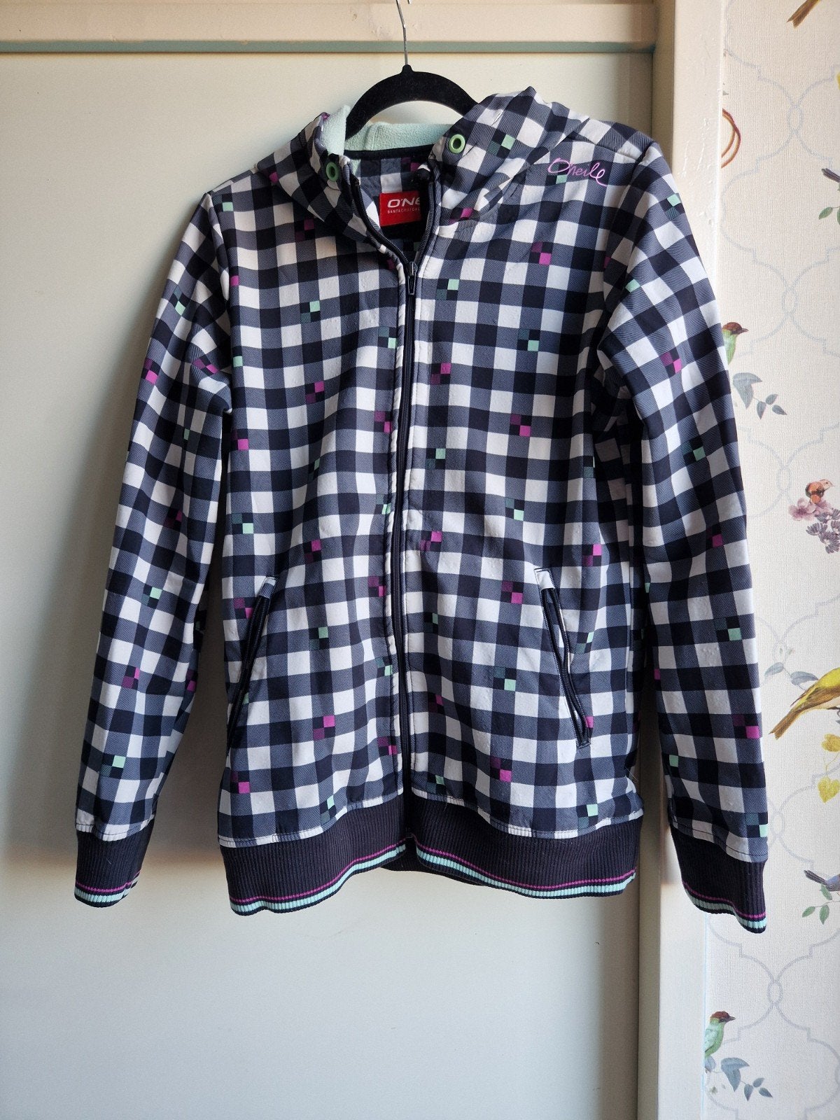 O'Neill hoodie jas geruit XL (valt als L), Meerkleurig, Maat 42/44 (L), Ophalen of Verzenden, O'Neill