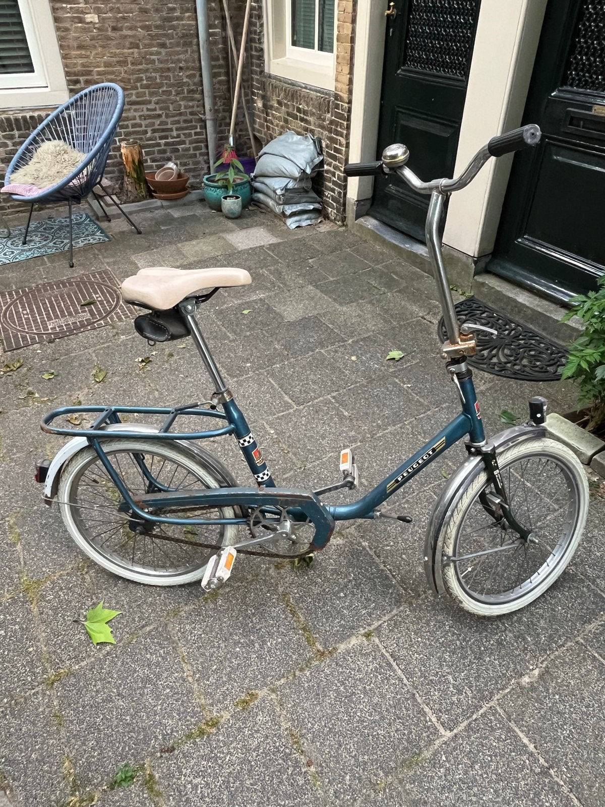 Vintage Peugeot fiets, Overige merken, 20 inch of meer, Gebruikt, Velgrem