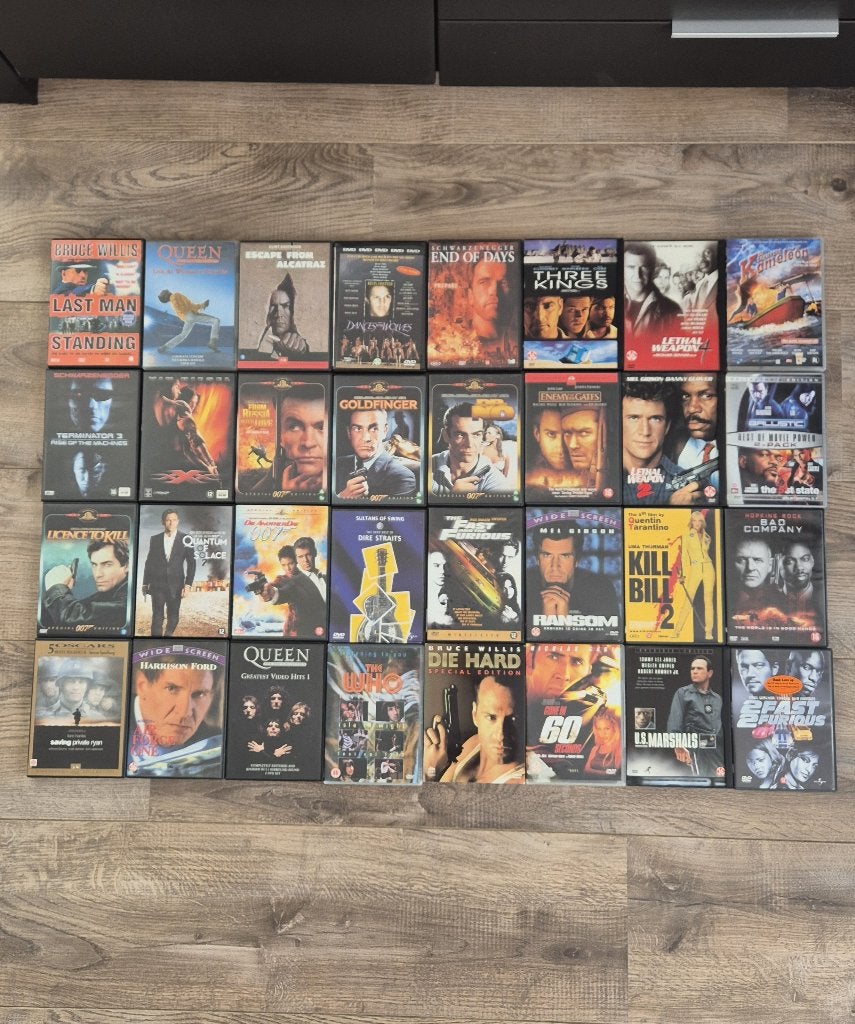 90+ Originele DVD's met 1x DVD rekje, Cd's en Dvd's, Dvd's | Tv en Series, Alle leeftijden, Verzenden, Zo goed als nieuw, Overige genres