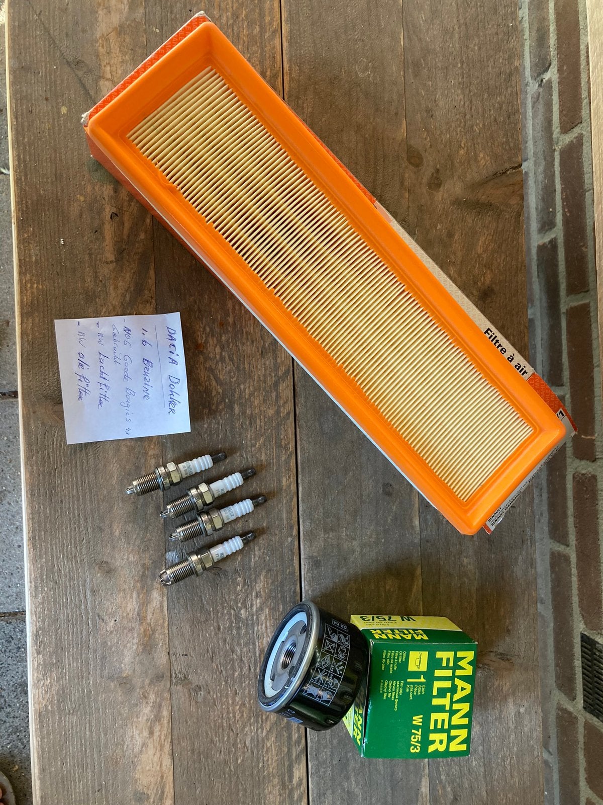 Onderhoudspakket Renault /Dacia  Dokker 1.6 motor, Ophalen of Verzenden, Renault