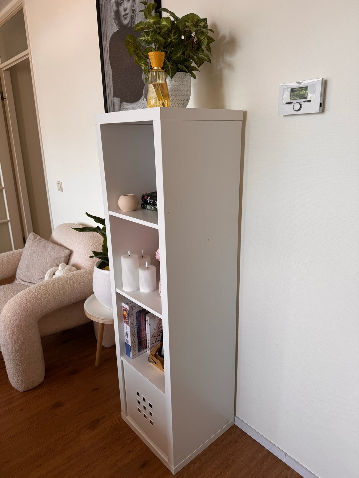 Witte IKEA open kast - 146x39cm, Ophalen, Gebruikt, Minder dan 50 cm, 100 tot 150 cm