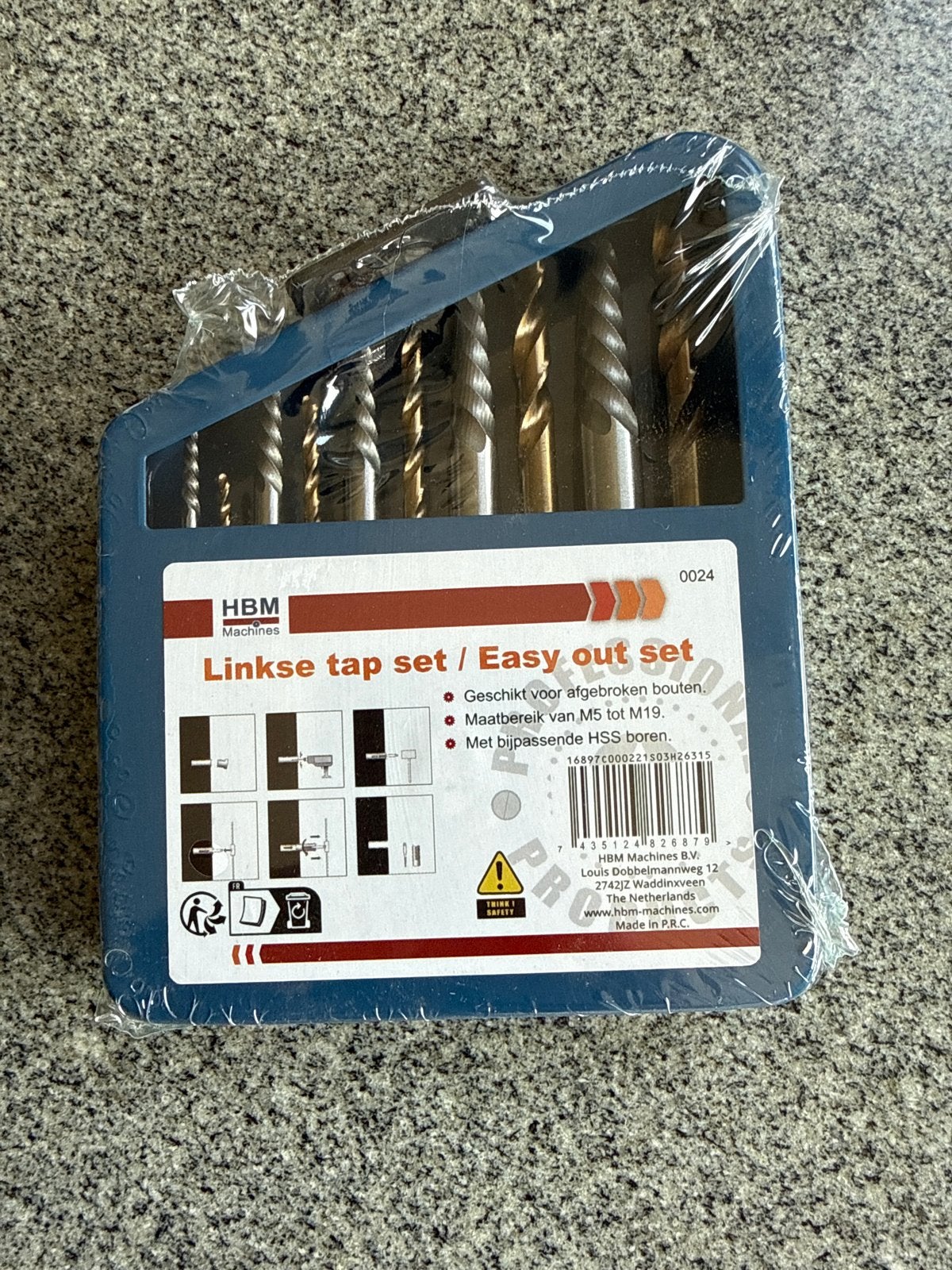 HBM Linkse Schroef Extractor Set / Easy Out Set M5-M19, Ophalen, Nieuw, Overige typen, Overige merken