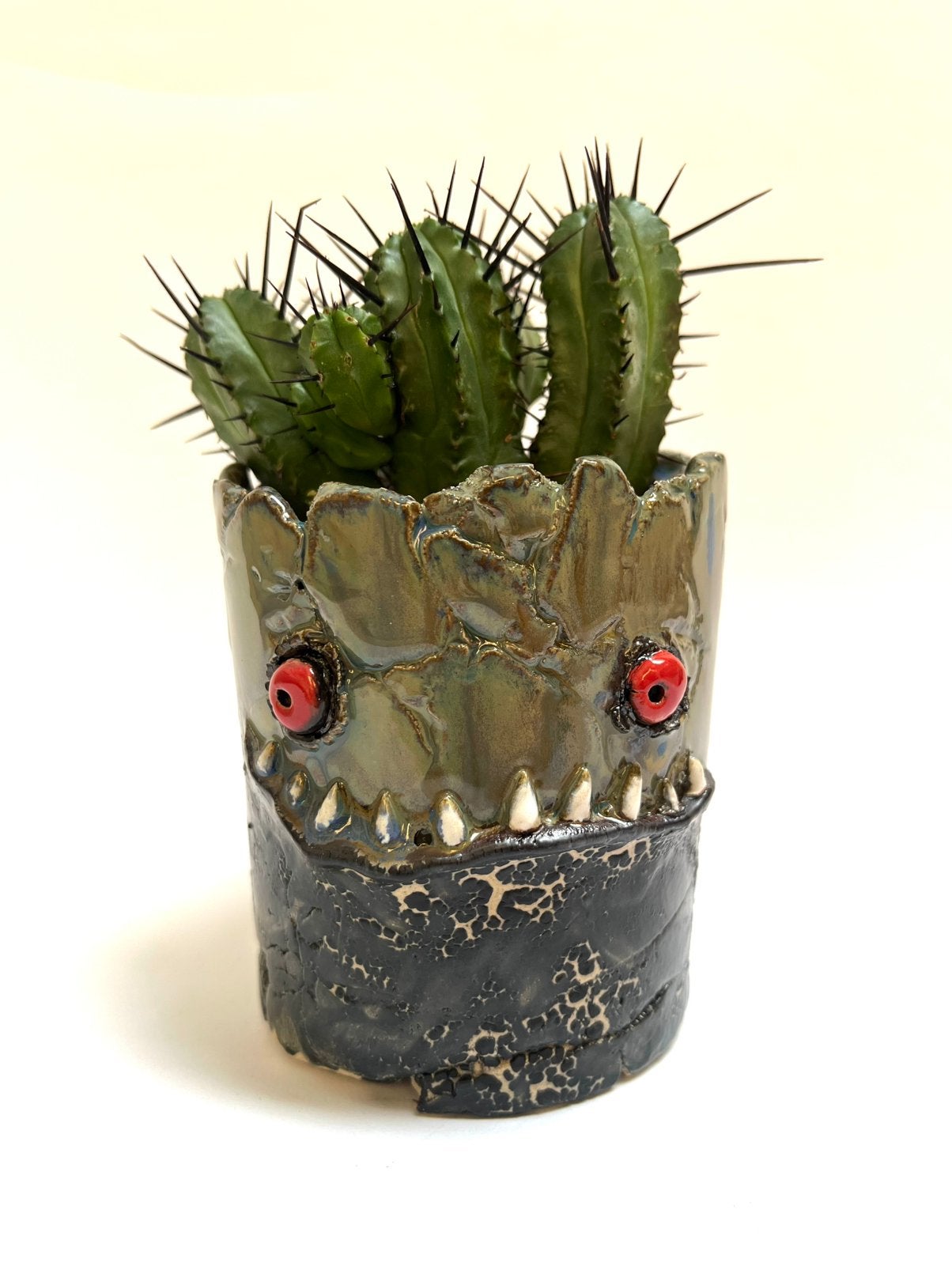 Bloempotje monstertje, Huis en Inrichting, Woonaccessoires | Vazen, Ophalen of Verzenden, Nieuw, Handgemaakt