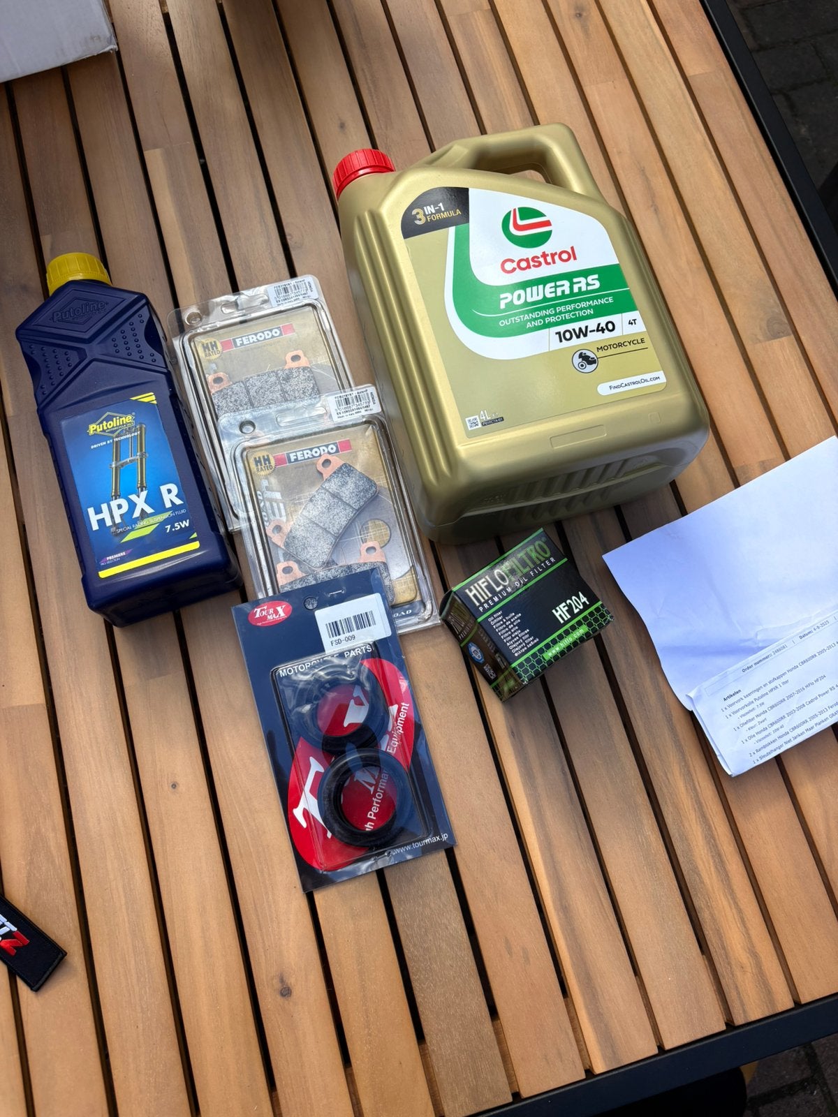 Honda cbr600 onderhoudsetje, Motoren, Ophalen of Verzenden