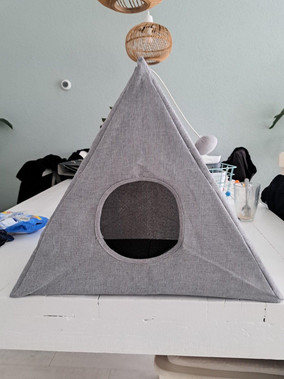 katten huisje, Ophalen, Zo goed als nieuw, Krabpaal