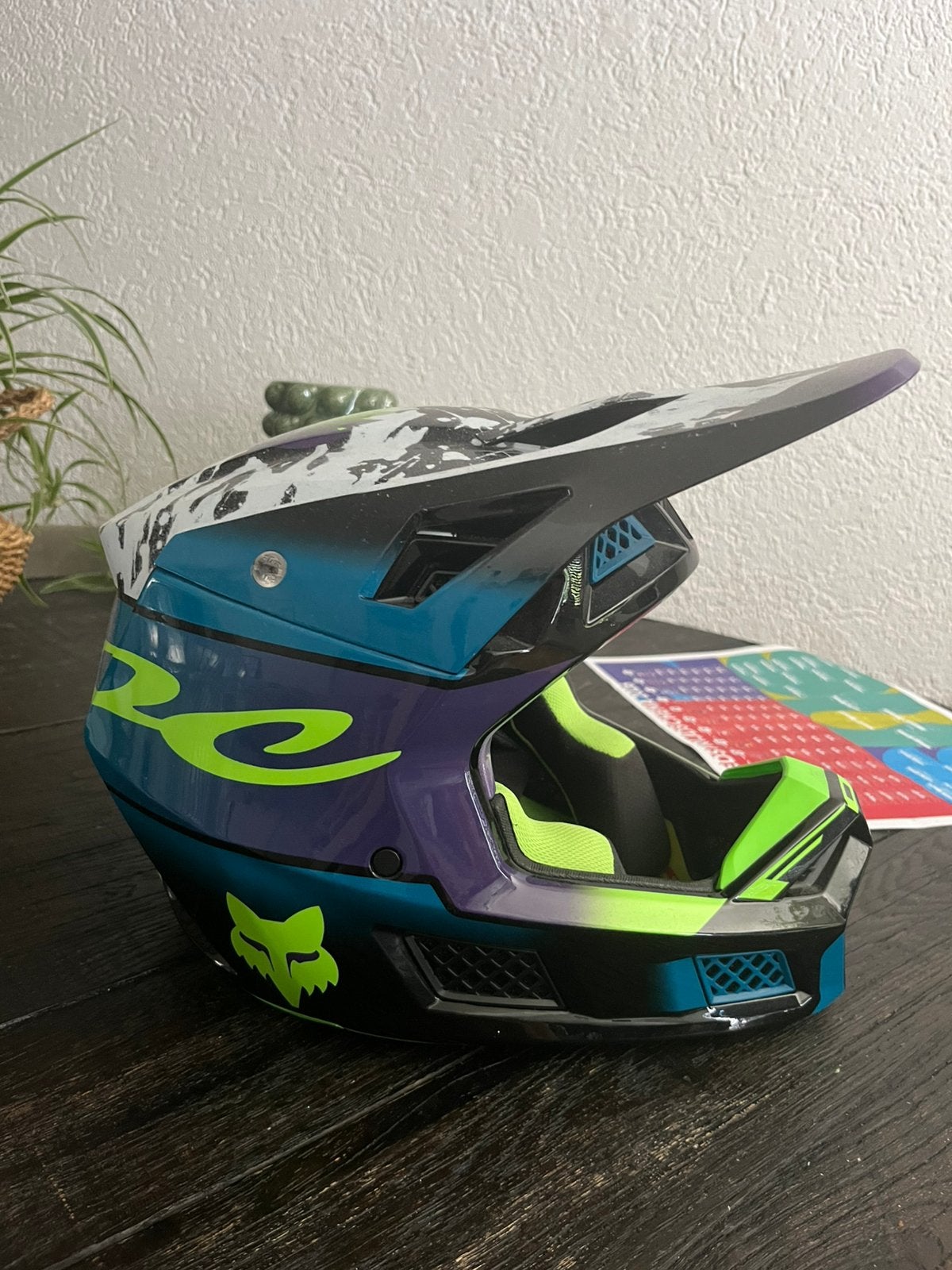 Fox V3 RS motorhelm, Motoren, Ophalen of Verzenden, Zo goed als nieuw