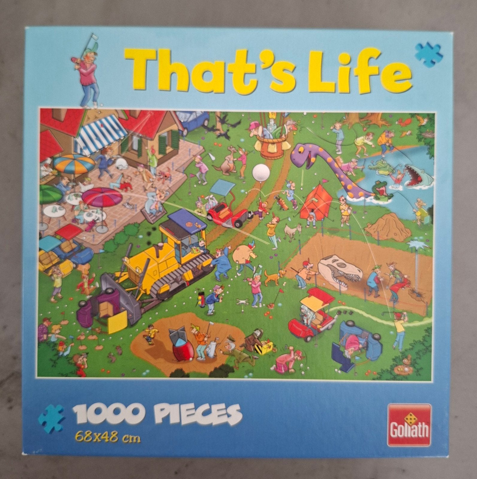 Goliath That's Life, renovatie Dinopark ,1000 stukjes, Ophalen of Verzenden, 500 t/m 1500 stukjes, Zo goed als nieuw, Legpuzzel