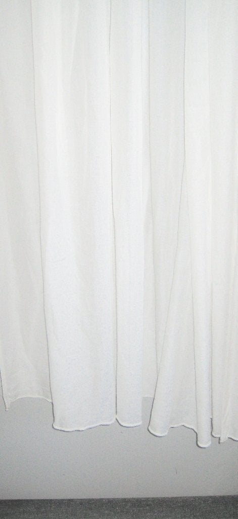 '2 STUKS WITTE VITRAGE, ALS NIEUW, Vitrage, 249 cm, Wit, Ophalen of Verzenden