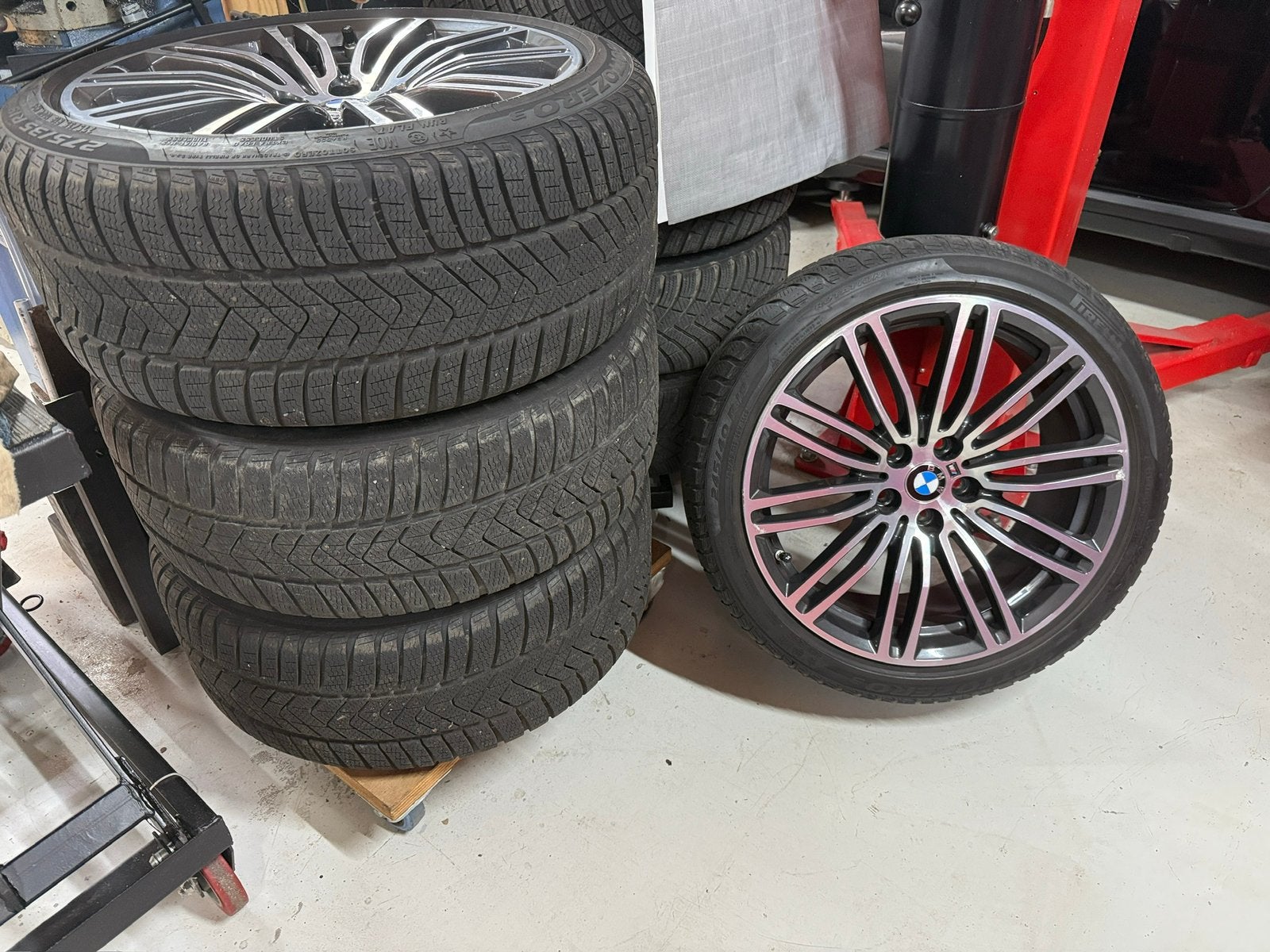 BMW G30/31 winterset, 19” in nette staat 664M, Auto-onderdelen, Banden en Velgen, Gebruikt, 275 mm, Banden en Velgen, Winterbanden
