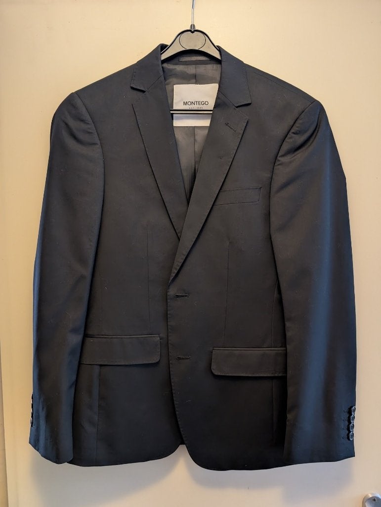 Montego zwarte herenblazer maat S – Peek & Cloppenburg, Zwart, Ophalen of Verzenden, Zo goed als nieuw, Montego
