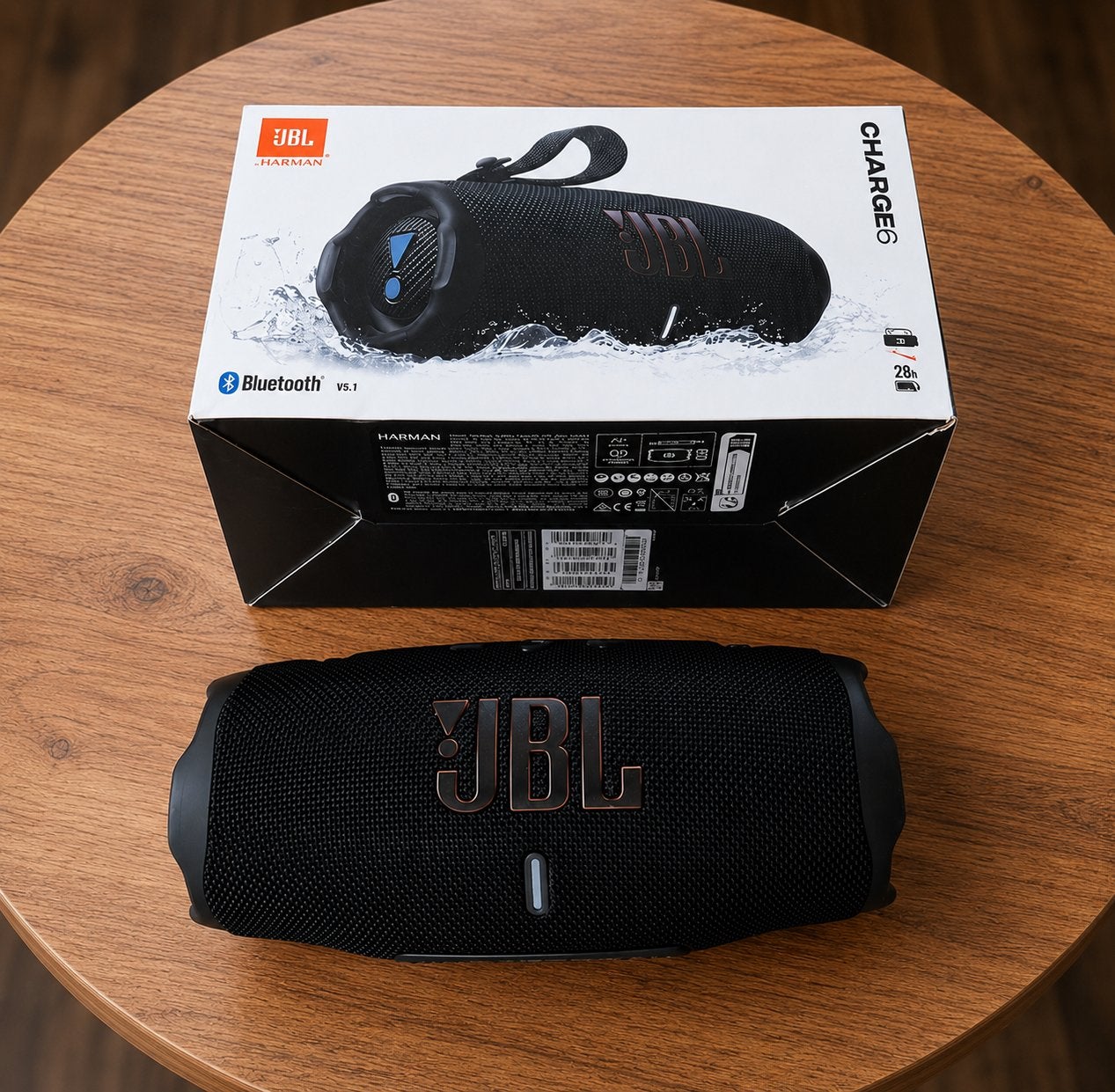 JBL Charge 6 Draagbare Bluetooth Speaker Zwart, JBL, Ophalen of Verzenden, Zo goed als nieuw, Bluetooth