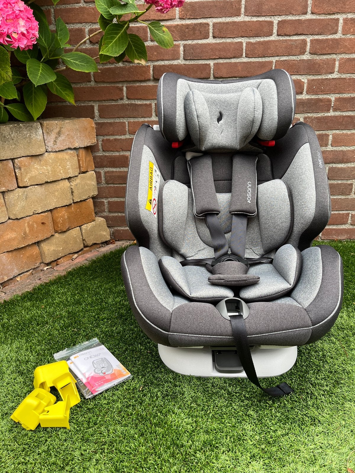 Nieuwe 360 draaibare autostoel 0-36 kilo + isofix base, Verstelbare rugleuning, Nieuw, Isofix, Ophalen