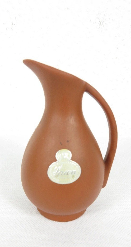 Vintage terracotta kruikje met handvat - gemerkt, Ophalen of Verzenden