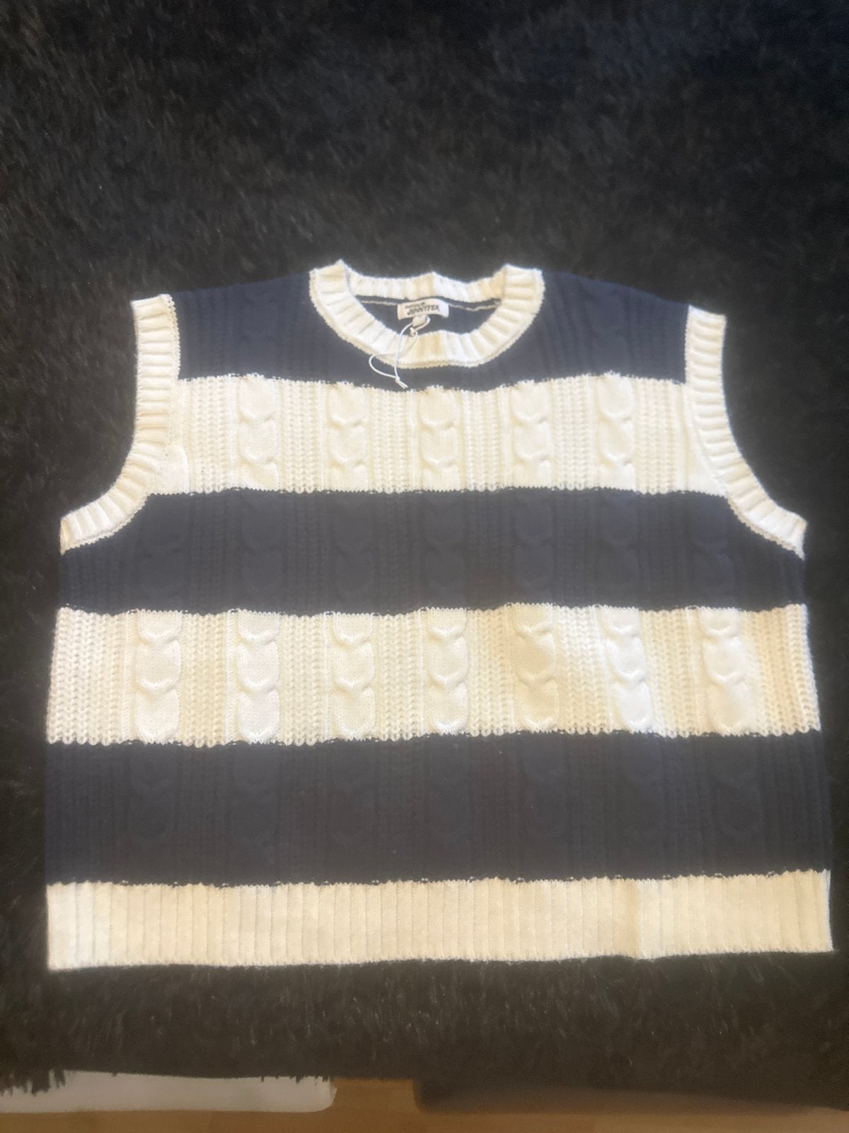 Don't Call Me Jennyfer gestreepte gebreide top, Maat 38/40 (M), Blauw, Nieuw, Ophalen of Verzenden