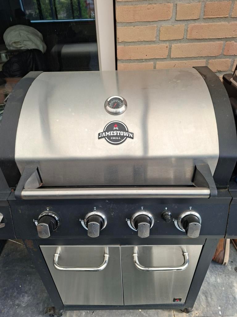 Jamestown Grill gasbarbecue met 4 branders, Tuin en Terras, Gasbarbecues, Ophalen, Gebruikt, Jamestown Grill