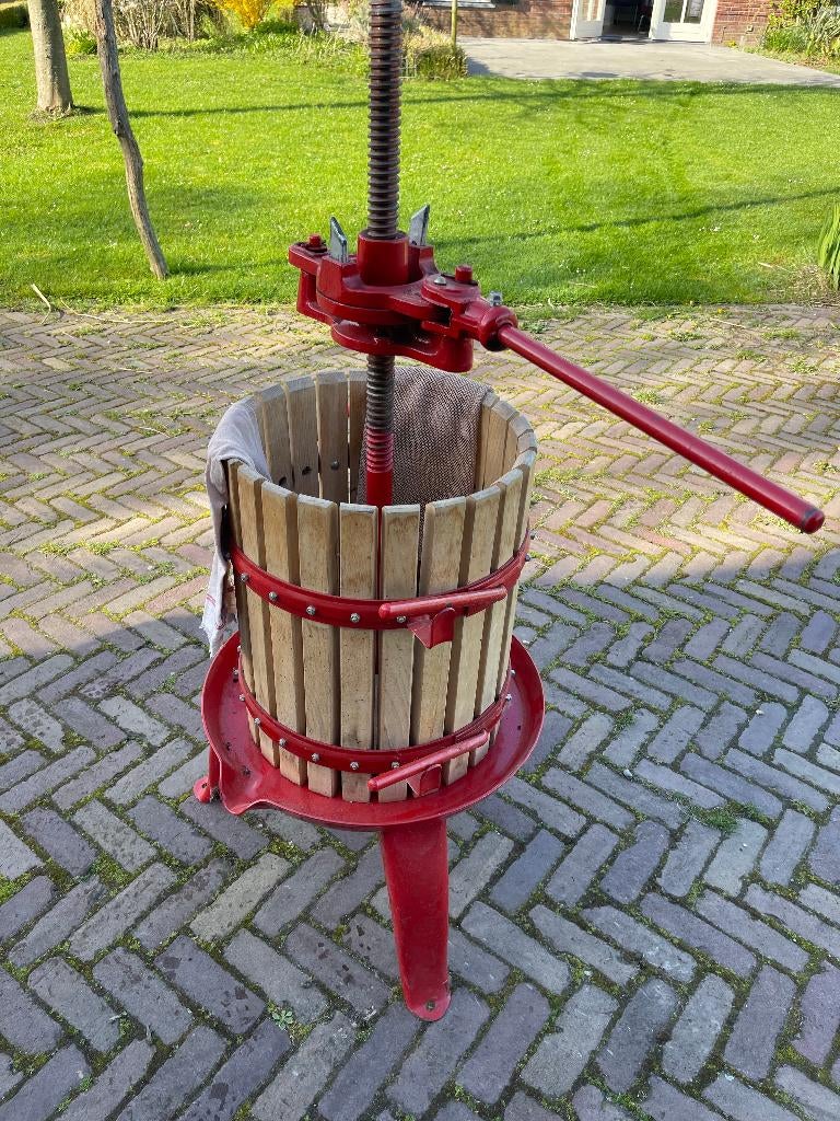 Wijn -Fruitpers X3 Vijzel dubbel racagnac systeem, Ophalen, Gebruikt