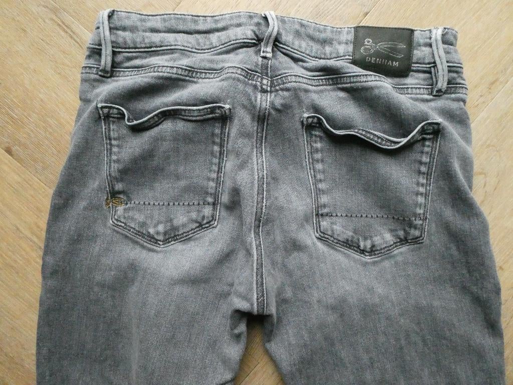 Grijze Denham spijkerbroek Monroe, Girlfriend Fit maat 28-30, Denham, Ophalen of Verzenden, W28 - W29 (confectie 36), Grijs
