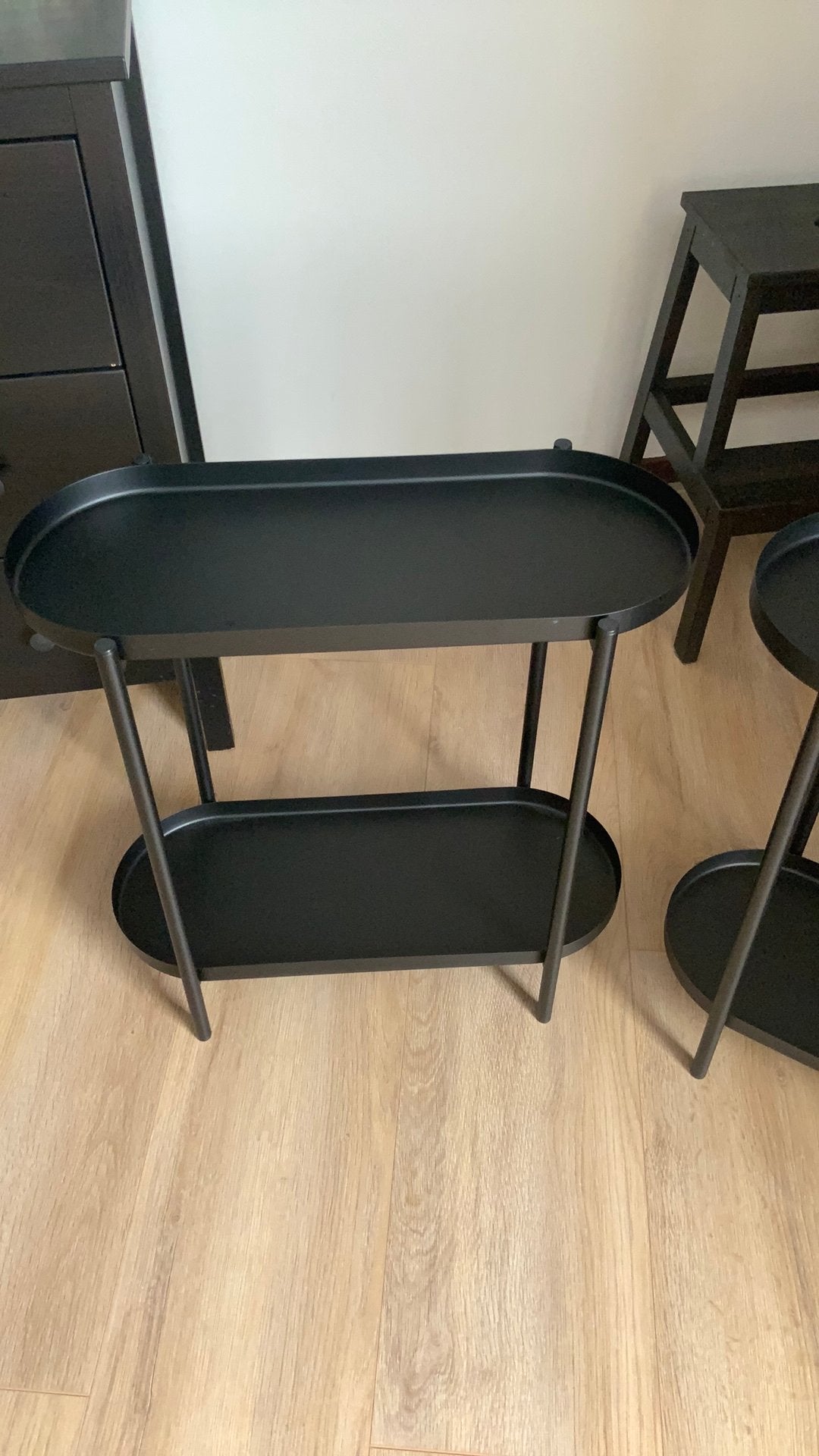 Bijzettafel / plantentafel, Tuin en Terras, Ophalen, Gebruikt, Metaal