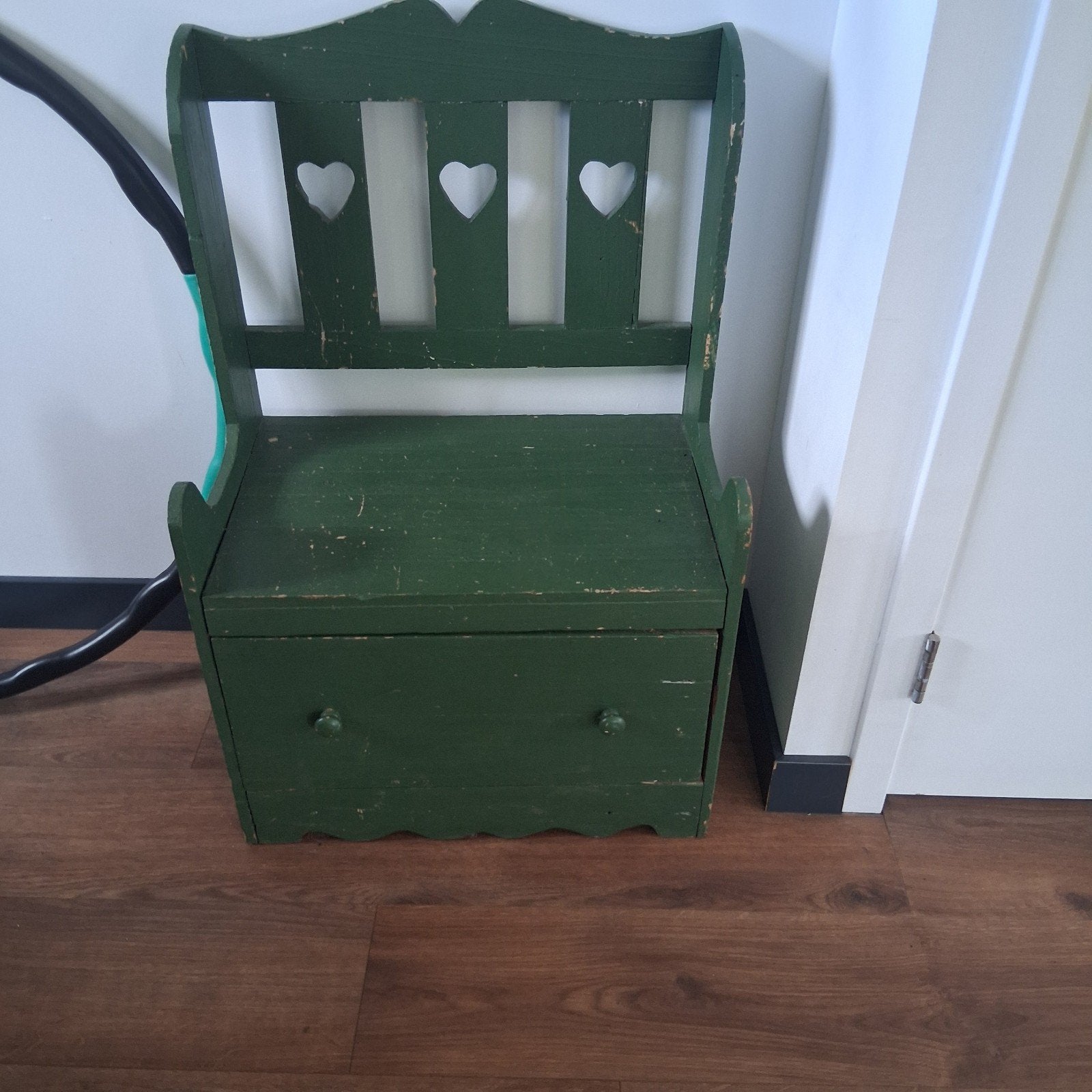 lief groen bankje, Ophalen, Gebruikt
