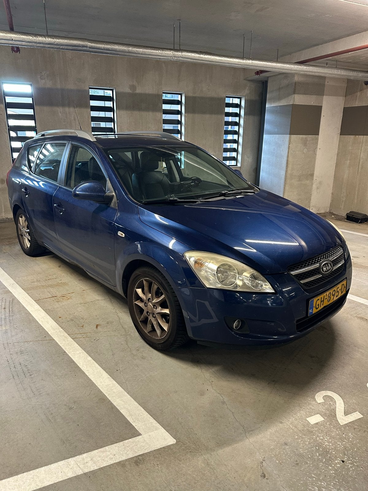 Kia (Pro) Cee d 1.6 Cvvt Sporty Wagon AUT 2007 Blauw, 1591 cc, 4 cilinders, Blauw, 122 pk