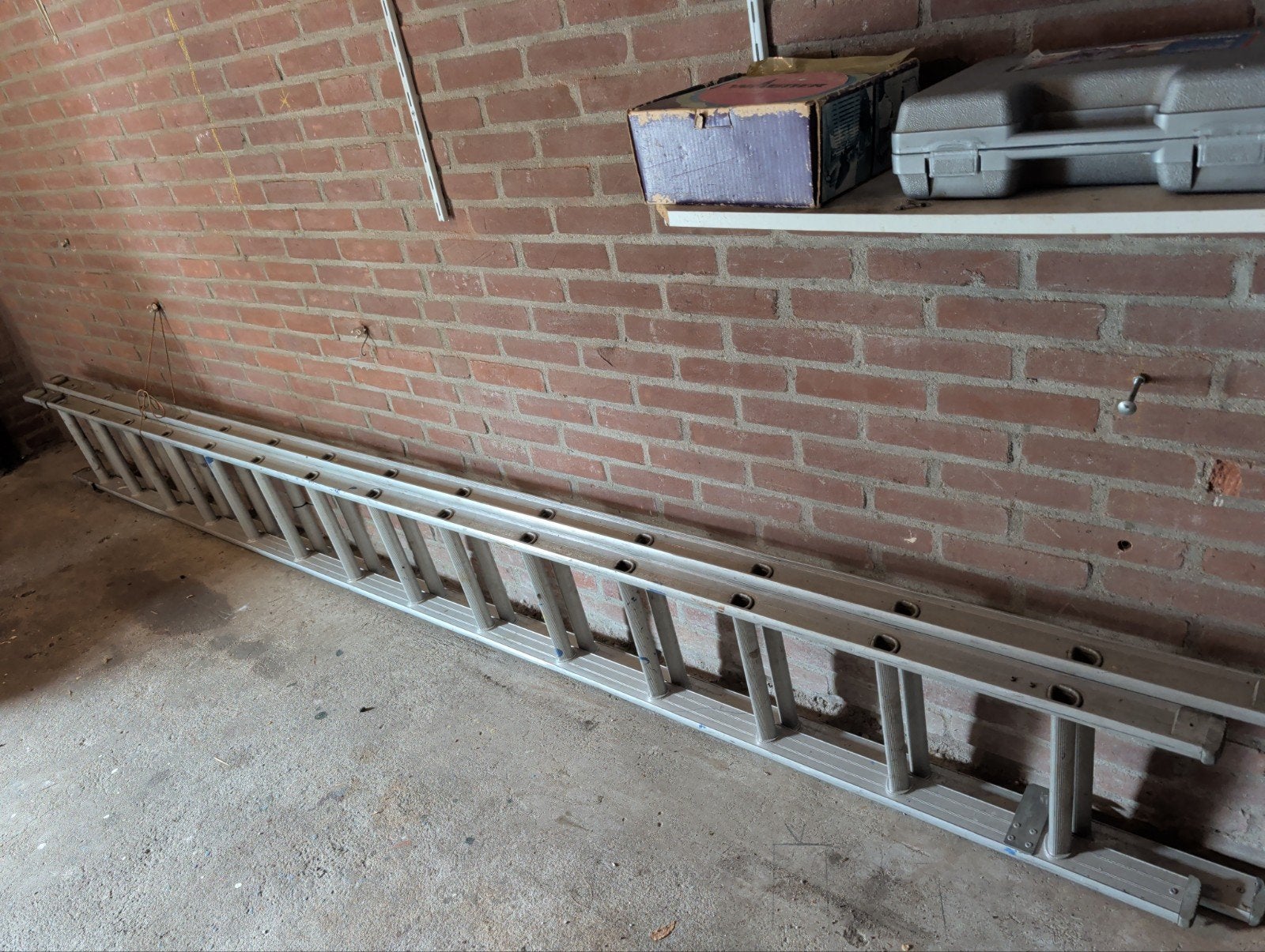 uitschuifbare ladder 7,5 m lang, Ophalen, 4 meter of meer