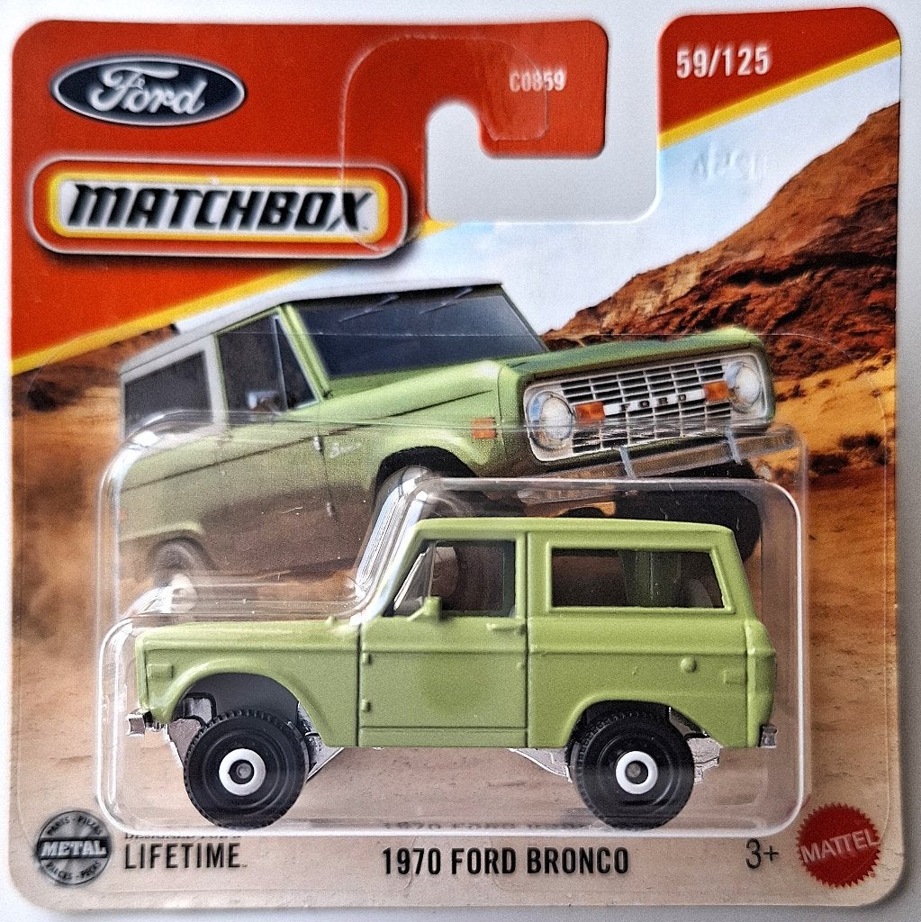 Matchbox 1970 Ford Bronco, Ophalen, Nieuw, Auto