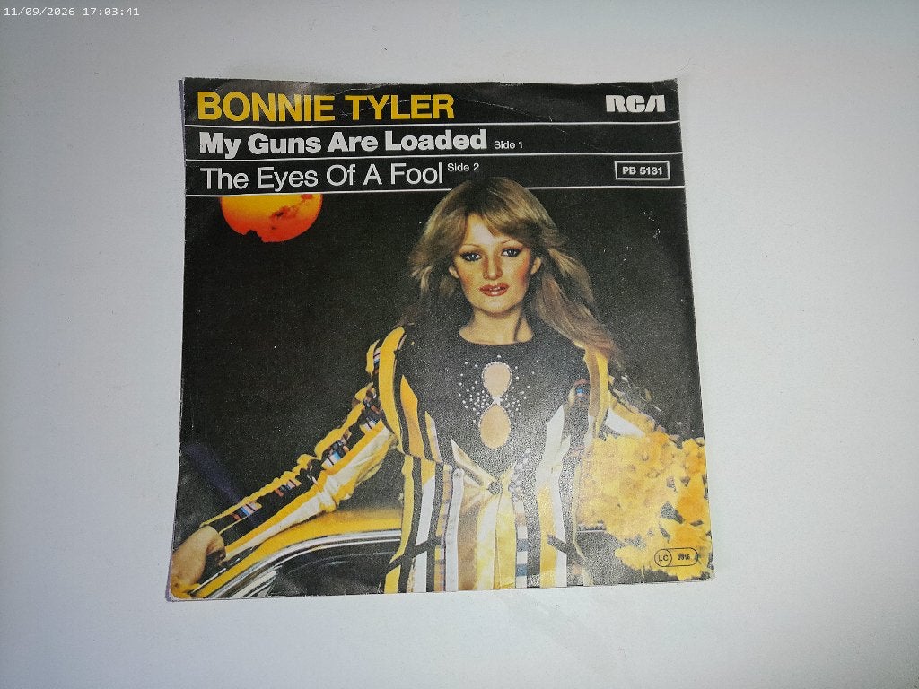 Bonnie Tyler - My Guns are loaded, Gebruikt, Fotohoes, 7 inch, Ophalen of Verzenden