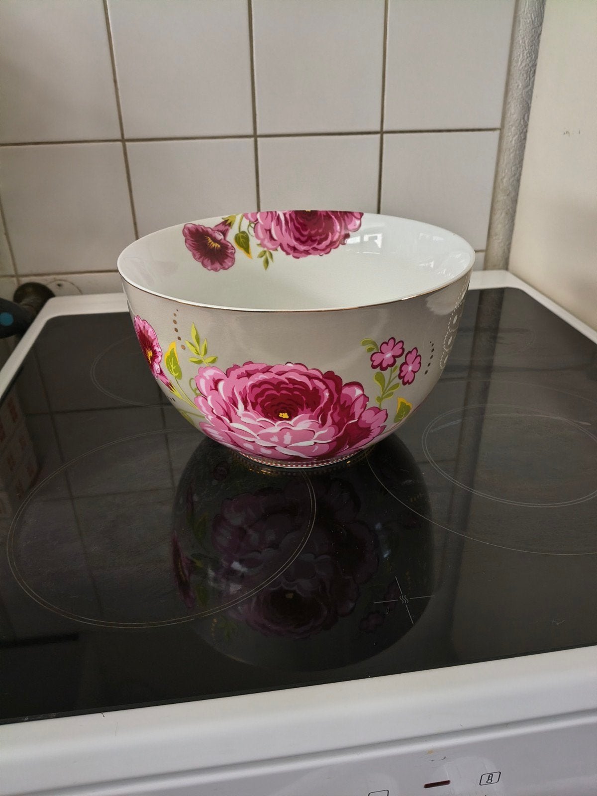 Grote PiP Studio schaal met bloemenpatroon, Huis en Inrichting, Porselein of Keramiek, Schaal, Rond, Ophalen of Verzenden
