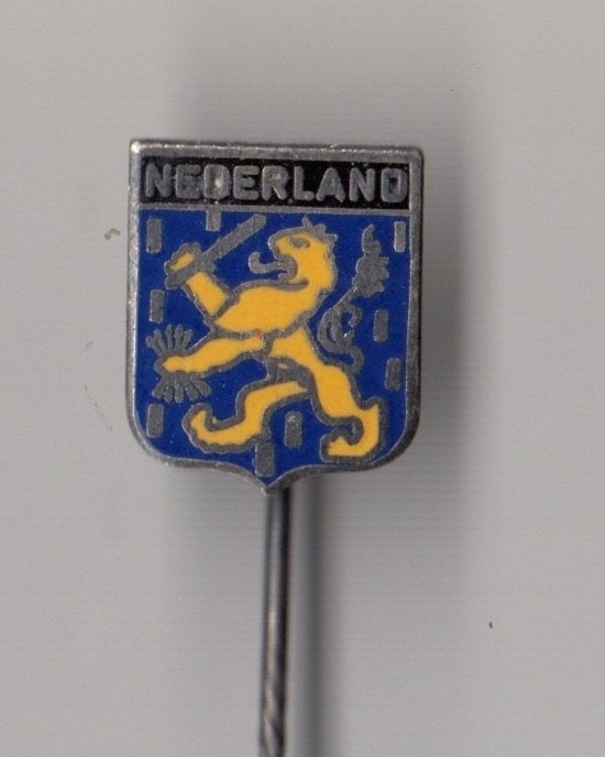 Nederland emaille Leeuw speldje, Niet vindbaar, Niet vindbaar, Nederland, Embleem of Badge