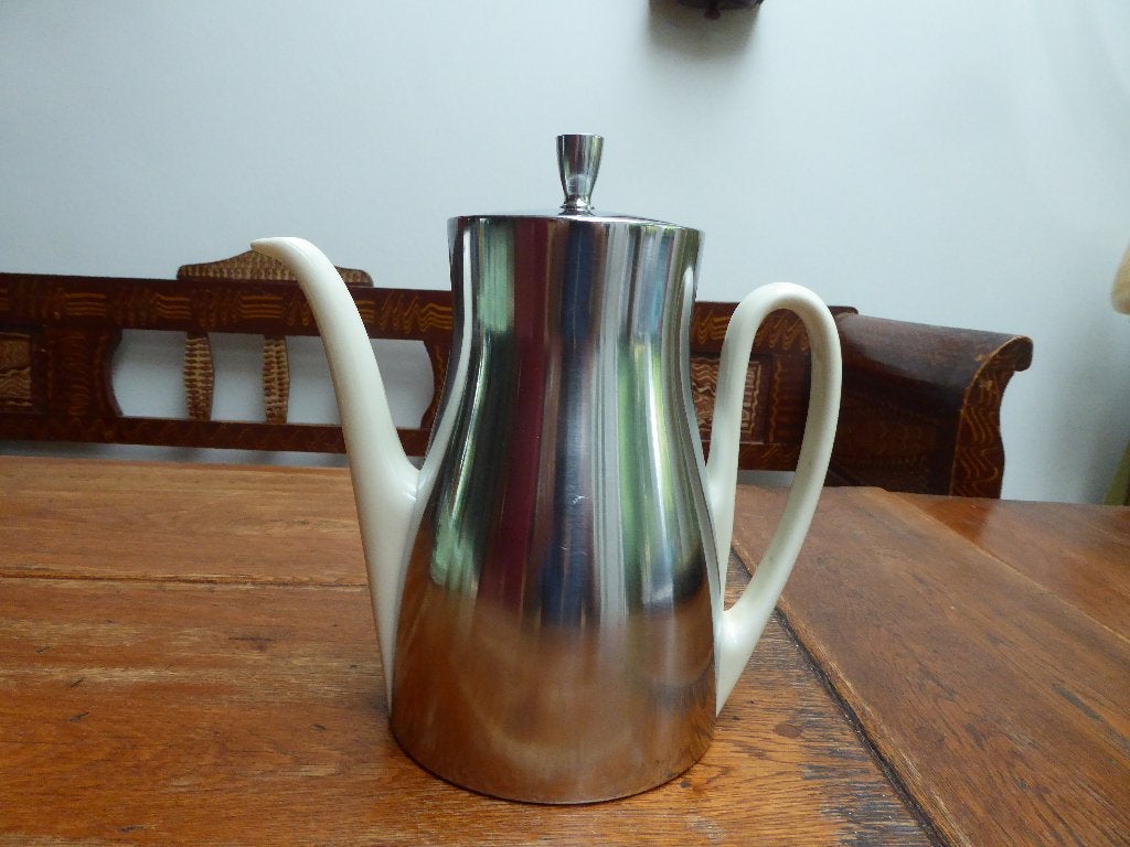 Vintage koffiekan met warmhoudmantel, Furstenberg, Antiek en Kunst, Ophalen of Verzenden