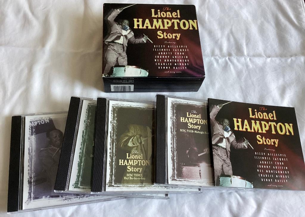 Lionel Hampton – The Lionel Hampton Story 4 CD's, Ophalen of Verzenden, 1980 tot heden, Gebruikt, Jazz