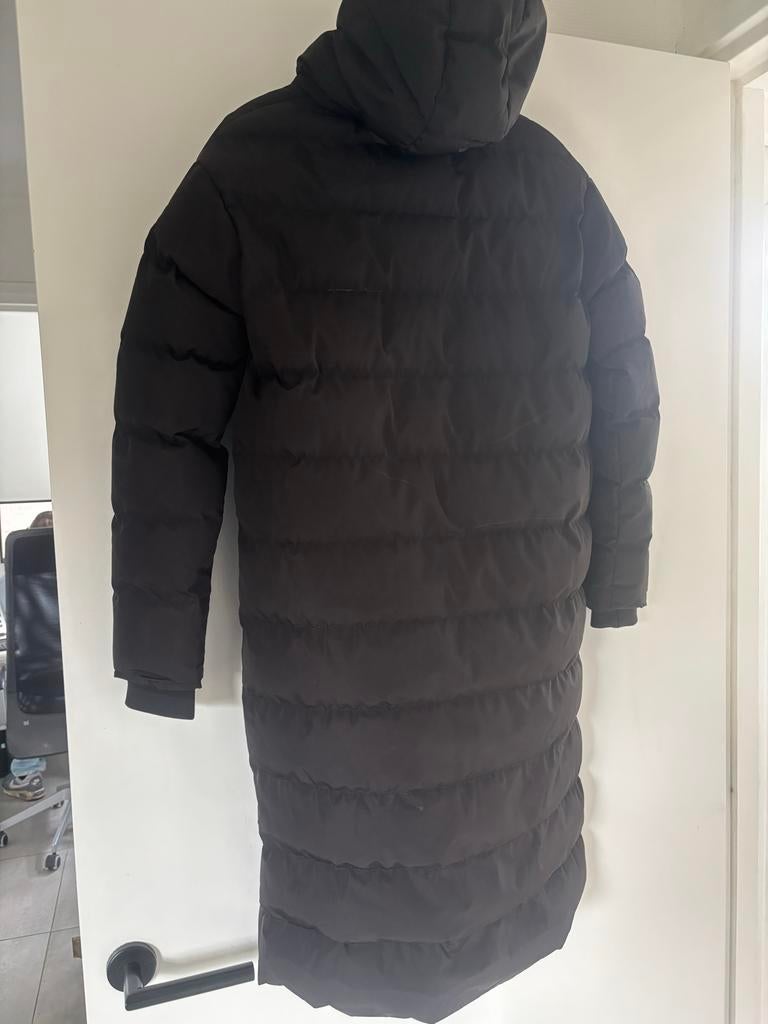 Airforce zwarte winterjas lang model maat 12 (158), Ophalen, Gebruikt, Meisje, Jas