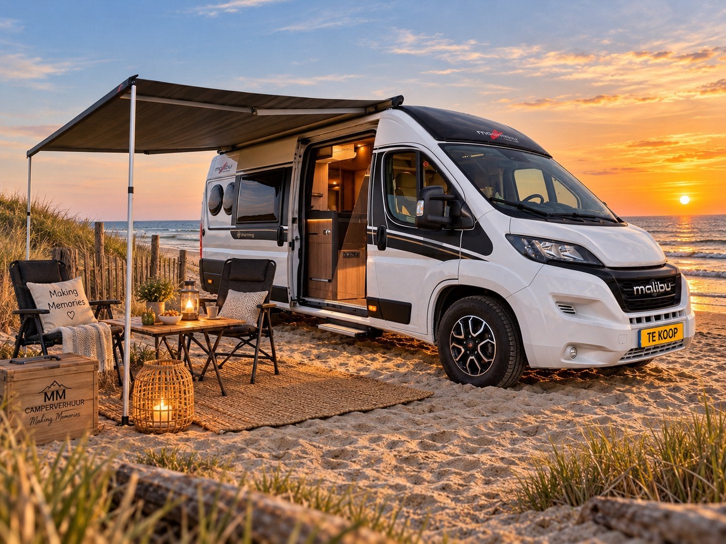 Malibu Charming GT 640 buscamper 165pk Automaat Lengtebedden, Caravans en Kamperen, Automaat, Buscamper of Camperbus, Ringverwarming
