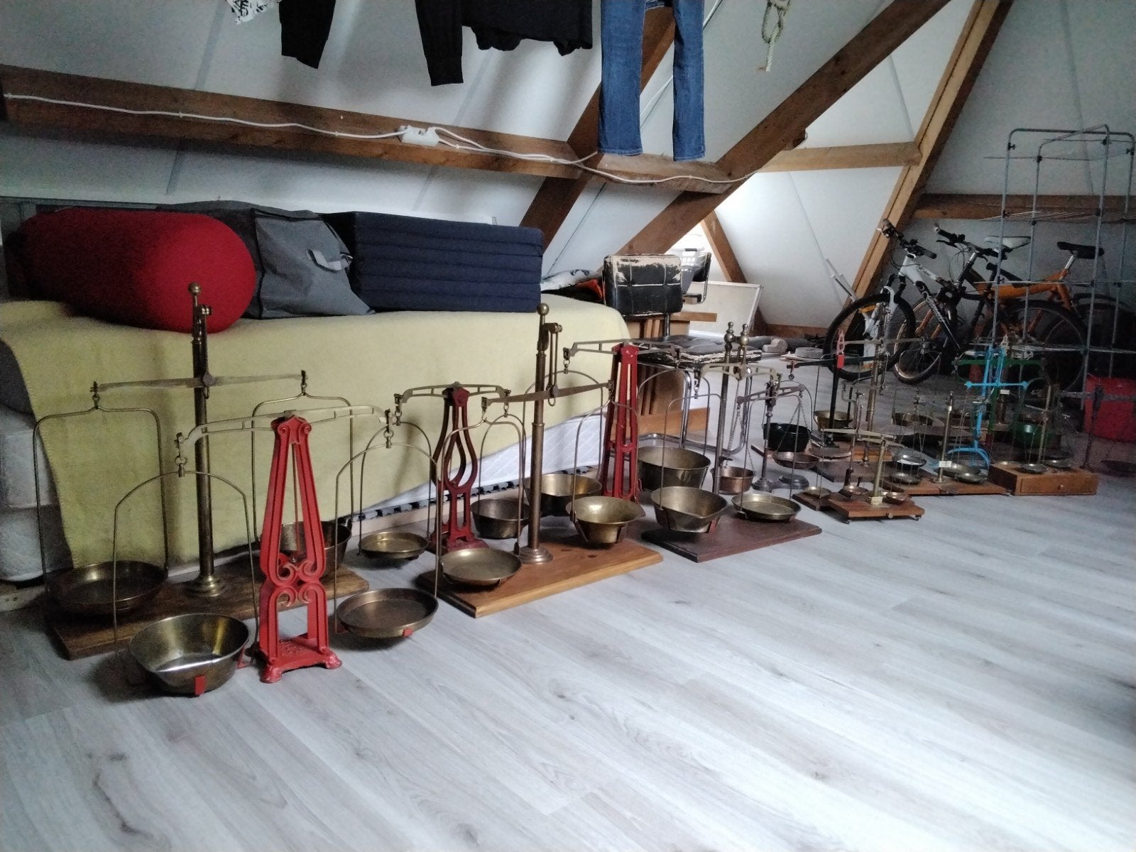 Balans en weegschaal diverse soorten, staand model  ., Antiek en Kunst, Ophalen of Verzenden