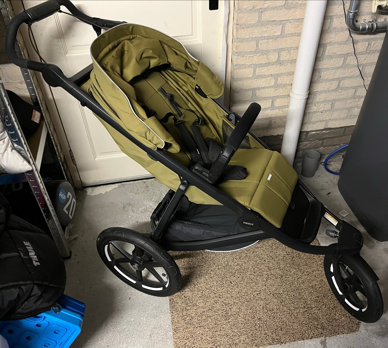 Thule Urban Glide 3 kinderwagen met accessoires, Luchtbanden, Zo goed als nieuw, Ophalen, Kinderwagen