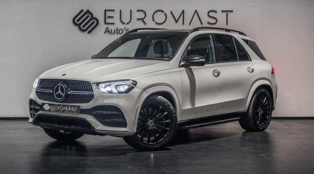 Mercedes-Benz GLE-klasse 450 AMG 4MATIC 7pers | Luchtvering, Auto's, Mercedes-Benz, Automaat, Gebruikt, Wit, Automatische klimaatregeling
