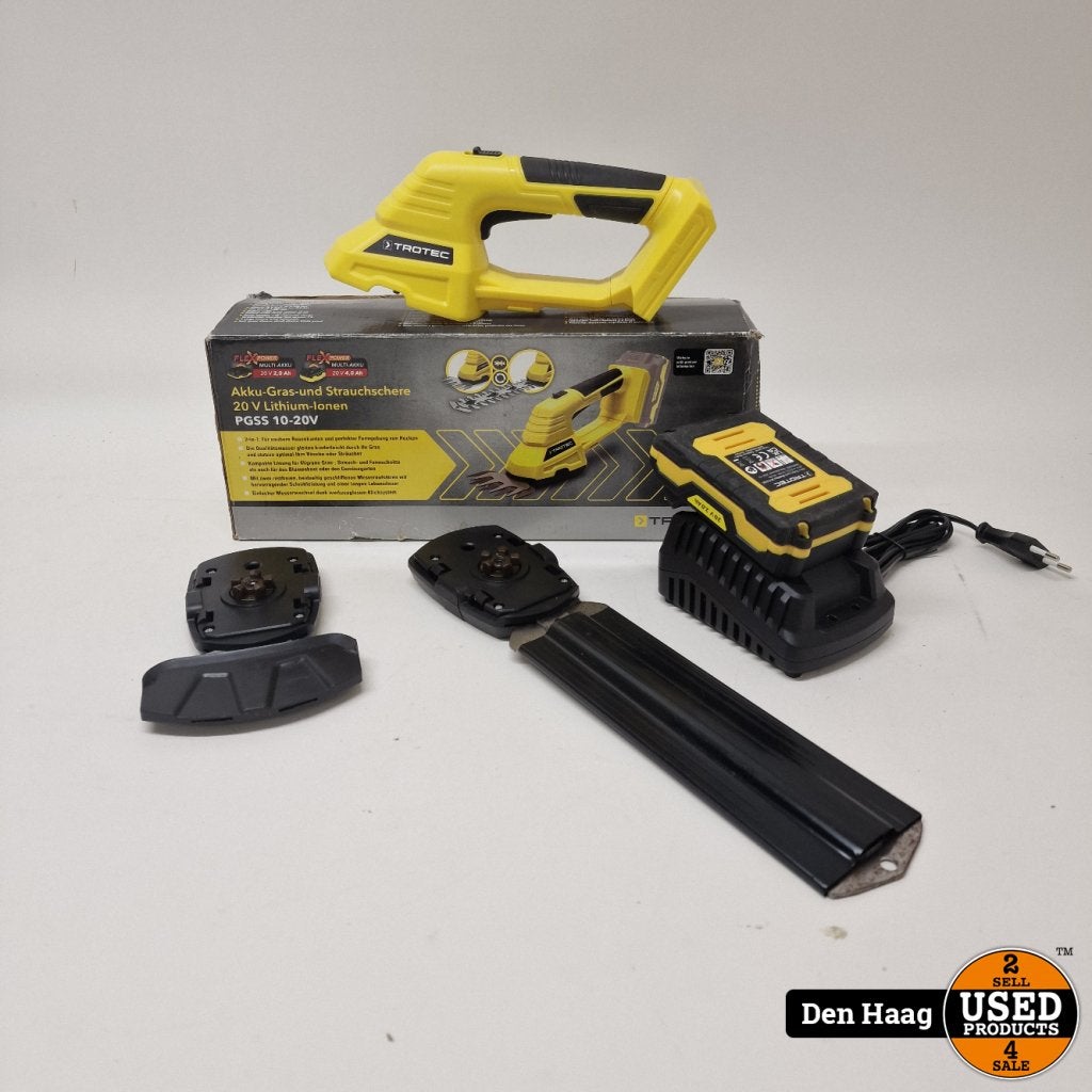 TROTEC Accu gras- en heggenschaar PGSS 10-20V, Tuin en Terras, Flex Ltd., Zo goed als nieuw, https://flex.com/contact-us, Nobelstraat 10, 5807 GA Oostrum LB, Limburg, Nederland