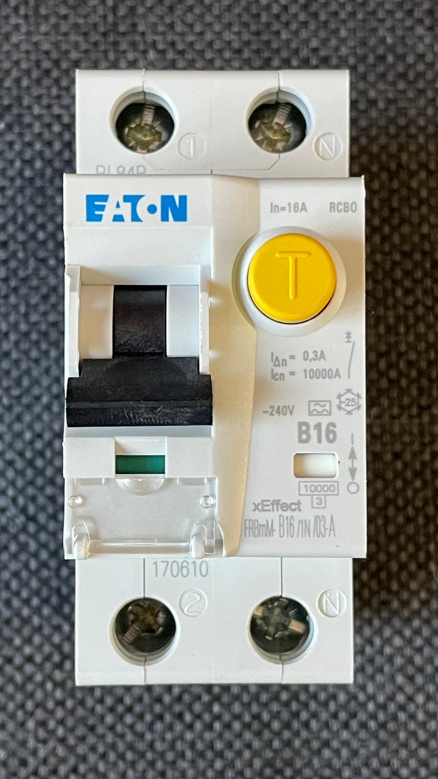 Eaton type 170610 Model FRBmM-B16/1N/03-A, Ophalen of Verzenden, Nieuw, Eaton, Aardlekautomaat