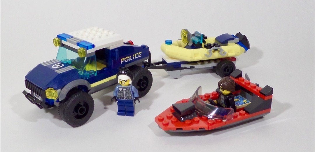 LEGO City Politie Patrouillewagen & Rubberboot (60272), Ophalen, Gebruikt, Overige merken